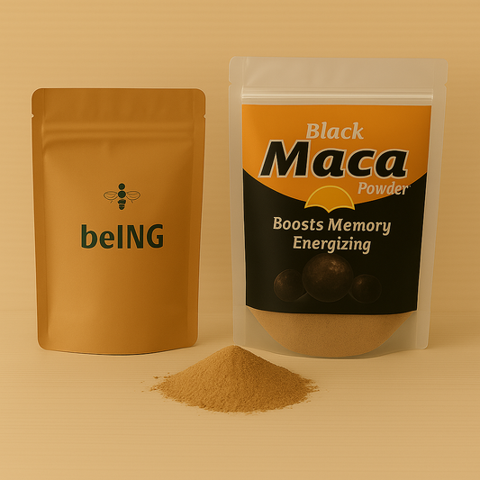 Black Maca Powder, Gelatinized Peruvian Superfood, Vegan, Non-GMO, Natural Energy and Hormone Support