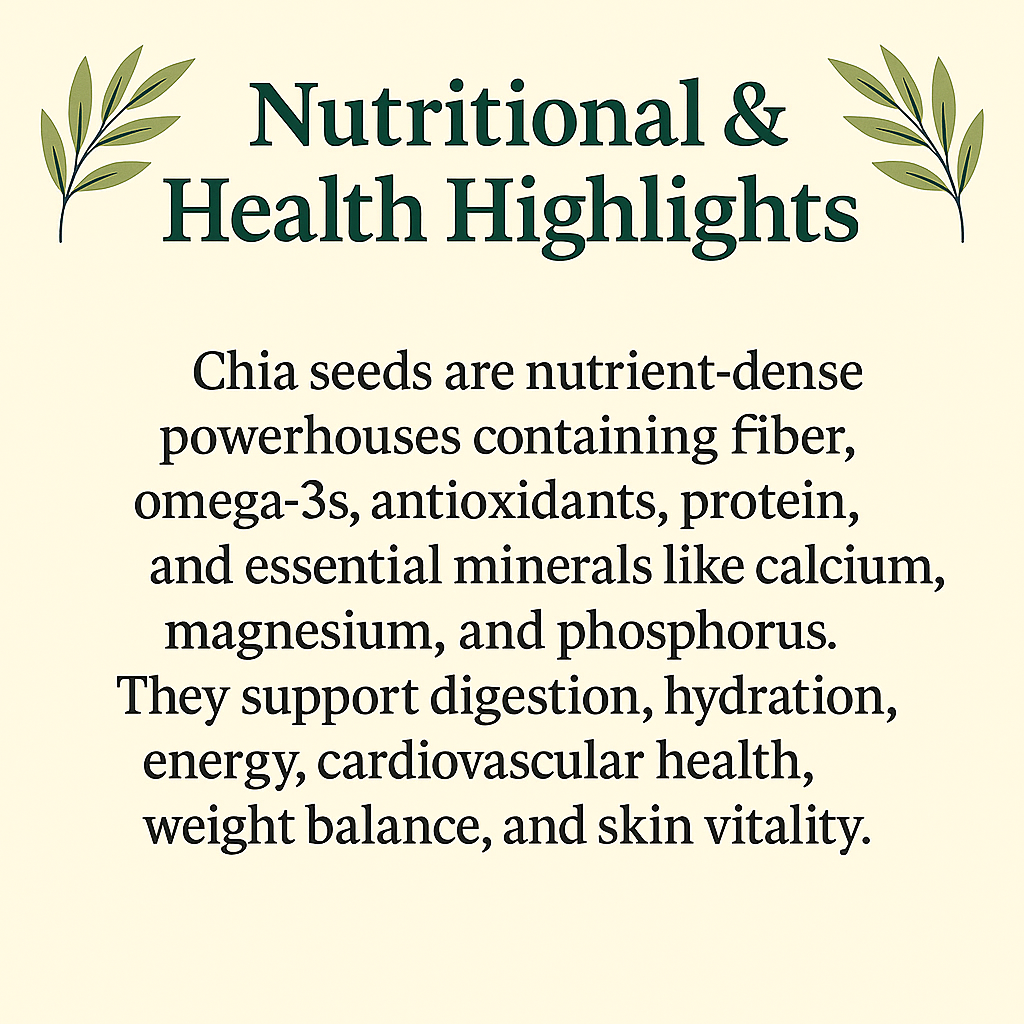 Organic Chia, Vegan, Non-GMO, Raw Superfood, Natural Omega-3 & Fiber Source, Plant-Based Supplement