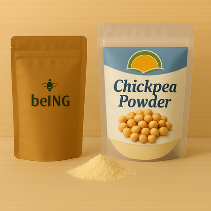Organic Chickpea Powder – Plant Protein, Fiber & Low GI Flour | Vegan, Gluten-Free, Non-GMO | Gut Health & Blood Sugar Support