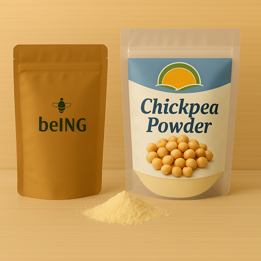 Organic Chickpea Powder – Plant Protein, Fiber & Low GI Flour | Vegan, Gluten-Free, Non-GMO | Gut Health & Blood Sugar Support