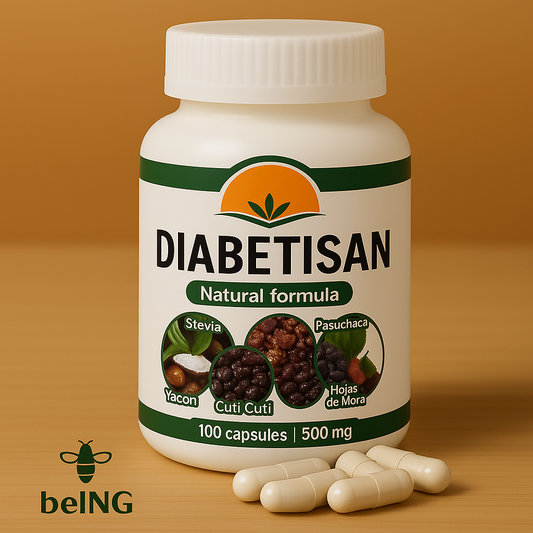 Diabetisan Capsules | Natural Herbal Blend with Yacón, Stevia, Pasuchaca & Mulberry Leaves | Vegan, Non-GMO, Plant-Based Wellness