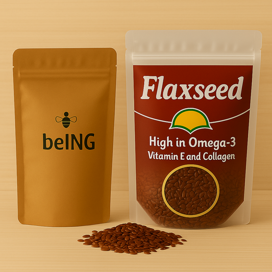 Flaxseed, Whole Natural Seeds, Vegan, Non-GMO, Omega-3 and Fiber Rich, Gluten-Free, Plant-Based Superfood