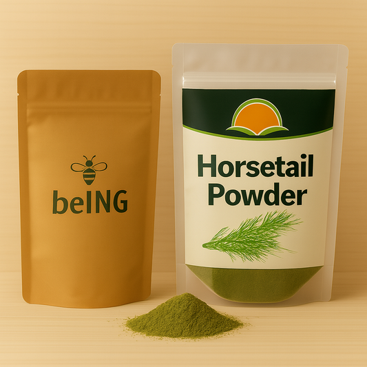 Organic Horsetail Powder – Natural Silica Supplement, Wildcrafted, Vegan, Non-GMO