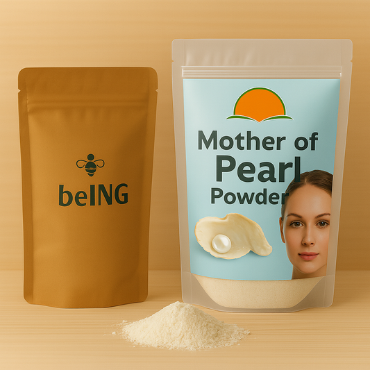 Organic Mother of Pearl Powder – Natural Calcium Supplement, Fine Cosmetic Grade, Non-GMO, Eco-Friendly