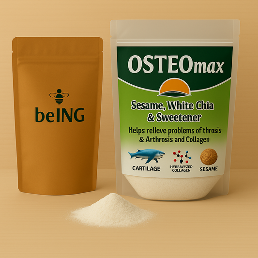 OsteoMax Natural Joint Support, Hydrolyzed Collagen, Camu Camu, Chia, Sesame, Calcium & Vitamin C, Non-GMO, Plant-Based Supplement
