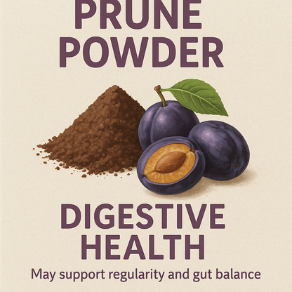 Organic Prune Powder – Natural Digestive Support, Antioxidant-Rich, Non-GMO, Vegan