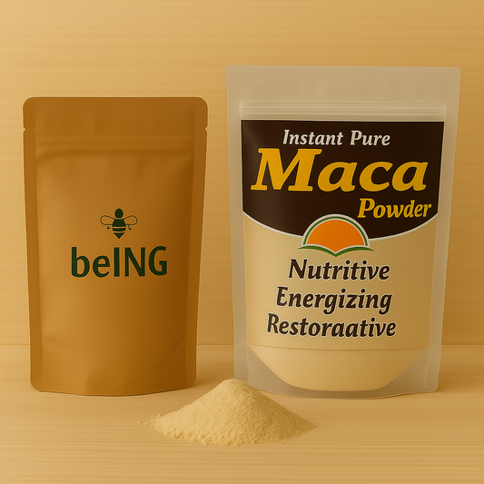 Pure Maca Powder, Peruvian Superfood, Natural Energy and Hormone Support, Vegan, Non-GMO, Plant-Based Adaptogen