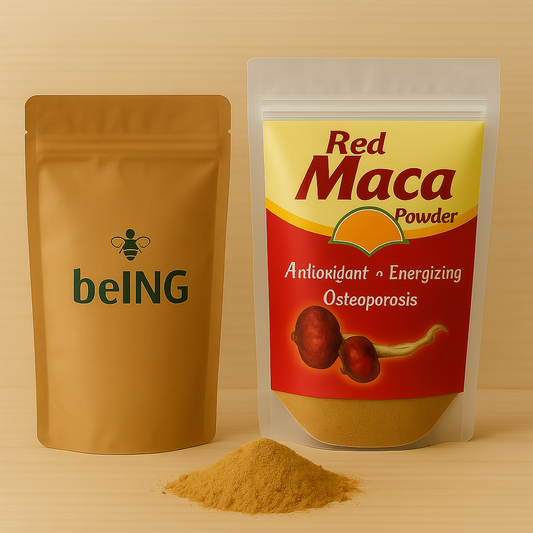 Red Maca Powder, Gelatinized, Peruvian Superfood, Vegan, Non-GMO, Natural Hormone and Bone Support