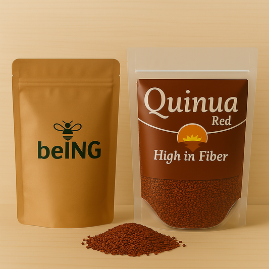 Red Quinoa, Organic Peruvian Supergrain, High Protein and Fiber, Gluten-Free, Vegan, Non-GMO, Whole Plant-Based Food