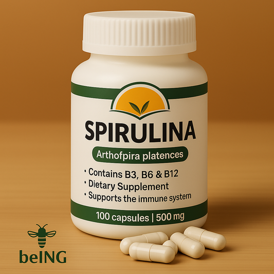 Spirulina Capsules | Natural Superfood Supplement | Arthrospira Platensis | Vegan, Non-GMO, Immune & Energy Support