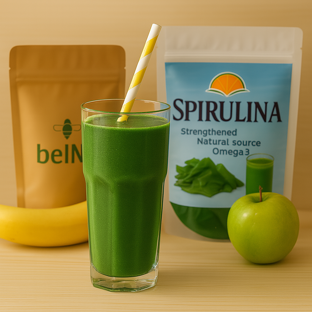 Organic Spirulina Powder, Vegan, Non-GMO, Raw Superfood, Natural Protein & Iron Source, Plant-Based Supplement