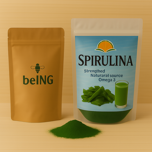 Organic Spirulina Powder, Vegan, Non-GMO, Raw Superfood, Natural Protein & Iron Source, Plant-Based Supplement