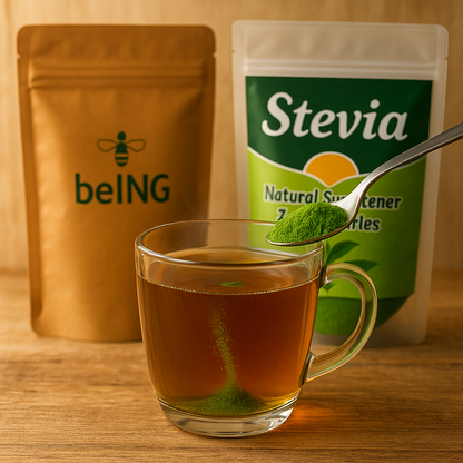 Organic Stevia Powder, Vegan, Non-GMO, Natural Sweetener, Zero Calorie Sugar Alternative, Plant-Based Extract