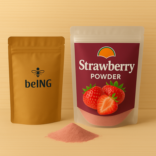 Organic Strawberry Powder – 100% Natural Freeze-Dried, Vegan, Non-GMO Superfood Supplement