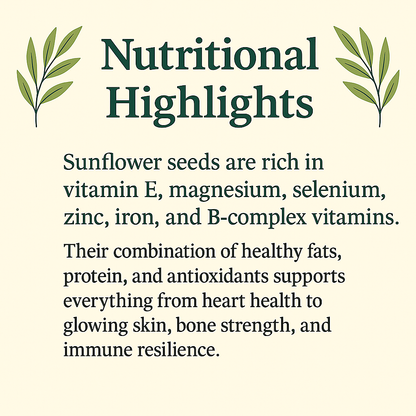 Sunflower Seeds, Raw and Natural, Vegan, Non-GMO, Gluten-Free, Plant-Based Snack and Baking Ingredient